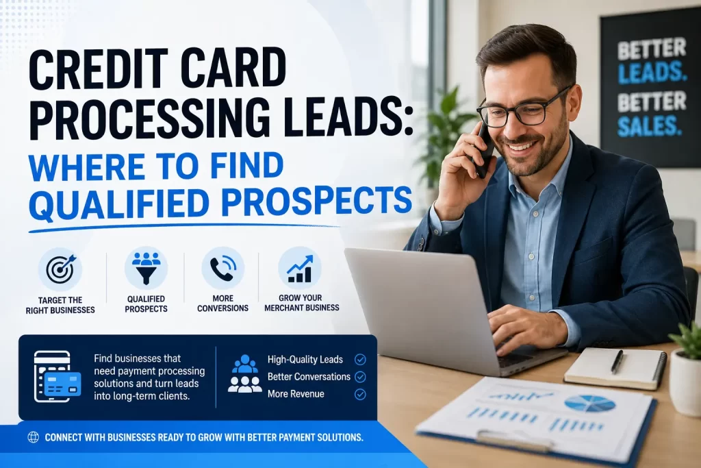 Credit card processing leads and qualified merchant prospects