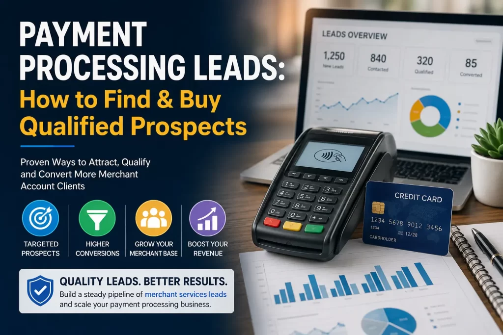 Payment processing leads and qualified merchant services prospects